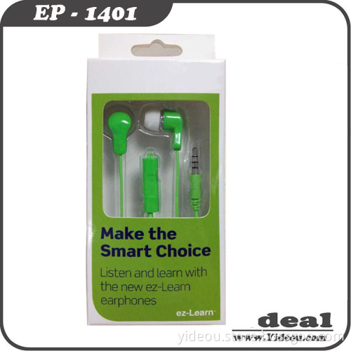 High quality low price factory super bass stereo free sample earphone with mic